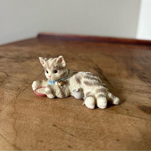 Calico Kittens “Domestic Shorthair Tabby” Priscilla Hillman 1997 Cat Figurine - Picture 5 of 7